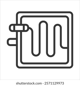 Fuel Cell Icon Vector Illustration Outline