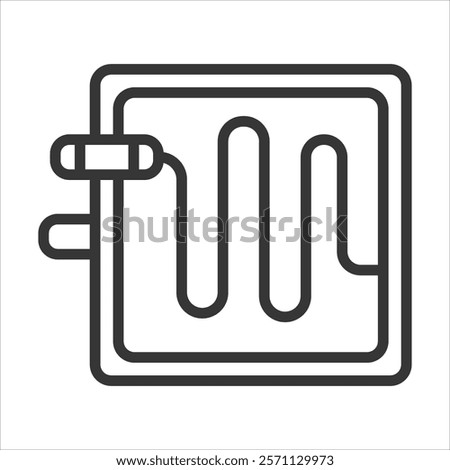Fuel Cell Icon Vector Illustration Outline