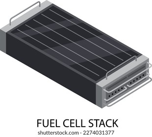 Fuel Cell Stack Vector illustration