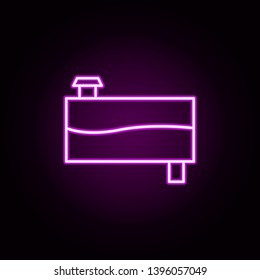 fuel container neon icon. Elements of auto workshop set. Simple icon for websites, web design, mobile app, info graphics