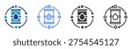 Fuel Cycle icon set multiple style collection