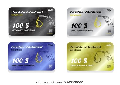 Tarjetas de descuento de combustible. cupón de regalo de combustible, cupón de gasolina para gasolina para combustible de vehículo diésel o autoaceite, plantilla de tarjeta de privilegio para el servicio de gasolinera, tarjeta premium con patrón de dibujo tiza