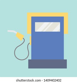 Fuel dispenser icon vector illustrator design isolated on blue background.
