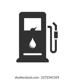 Fuel dispenser icon vector on white background