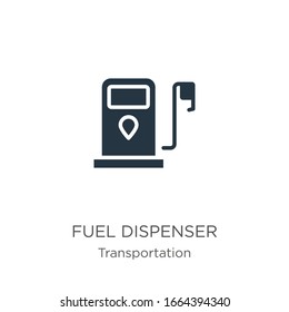 Fuel dispenser icon vector. Trendy flat fuel dispenser icon from transportation collection isolated on white background. Vector illustration can be used for web and mobile graphic design, logo, eps10