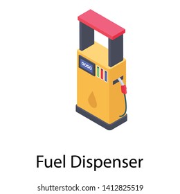 
Fuel Dispenser Vector In  Flat Icon 
