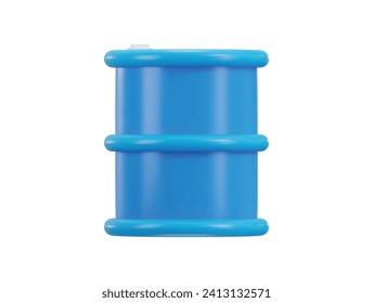 Kraftstofftrommel-Symbol 3D-Darstellung