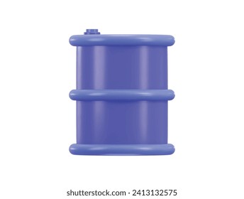 Kraftstofftrommel-Symbol 3D-Darstellung