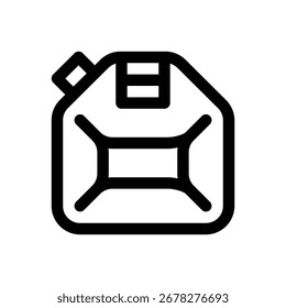 Combustible. Icono de Vector de trazo editable.
