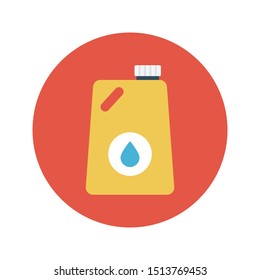 fuel gallon glyph flat vector icon