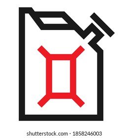 Diseño de iconos de gas combustible. Ilustración vectorial Eps 10