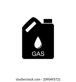 Fuel gas icon vector image black and white, suitable for web icon, etc.