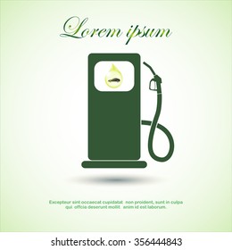 Fuel , gas station, Column for refueling icon