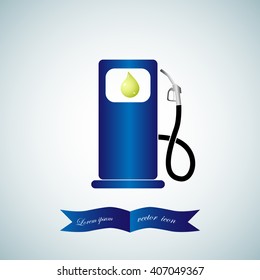 Fuel , gas station, Column for refueling icon, vector
