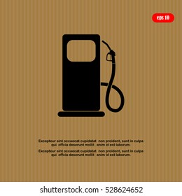 Fuel , gas station, Column for refueling icon