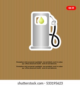 Fuel , gas station, Column for refueling icon