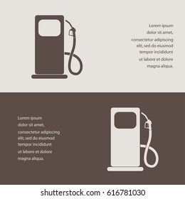 Fuel , gas station, Column for refueling icon