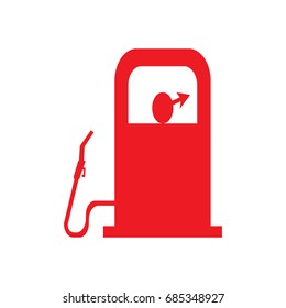 Fuel gas station icon. Car petrol icon on white background