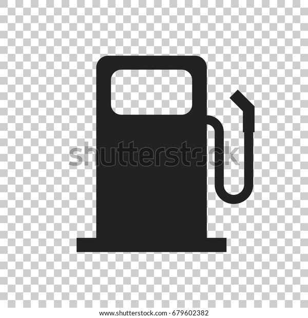 Fuel\
gas station icon. Car petrol pump flat\
illustration.
