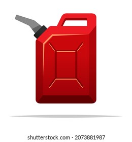 Fuel Gasoline Can Vector Isolated Illustration