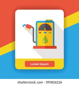 fuel gasoline flat icon