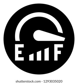 Fuel Gauge Full Vector Icon
