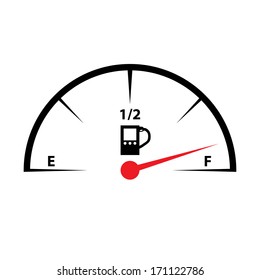 Fuel Gauge Icon. Vector