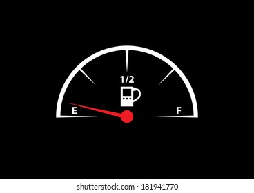 Fuel Gauge Icon. Vector