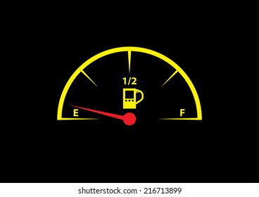 Fuel Gauge Icon. Vector