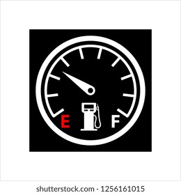 Fuel Gauge Icon Vector Art Illustration