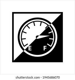 Fuel Gauge Icon Vector Art Illustration