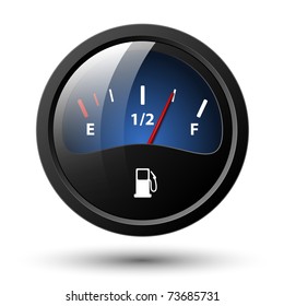 Fuel Gauge Icon. Vector Illustration