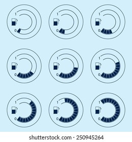 Fuel Gauge Icons