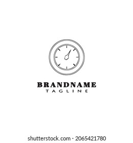 fuel gauge logo design template icon modern vector illustration