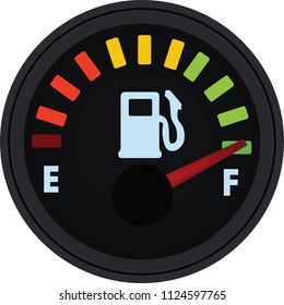 Fuel gauge. vector illustration