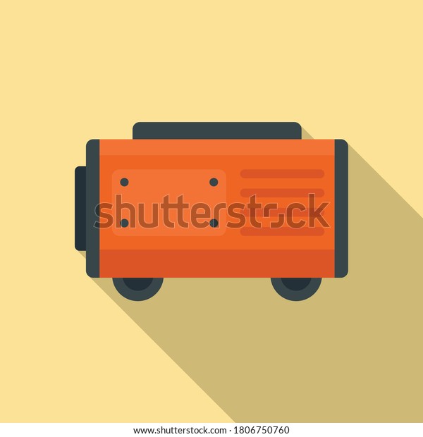 Fuel generator icon. Flat illustration of fuel\
generator vector icon for web\
design