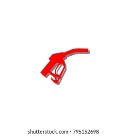 Fuel gun. 3D icon
