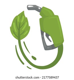 fuel gun with leaf icon