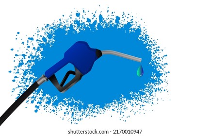 Fuel handle pump nozzle with hose Power and energy concept graphic resources isolated transparent background png