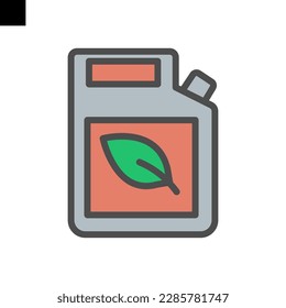 Fuel icon color style vector