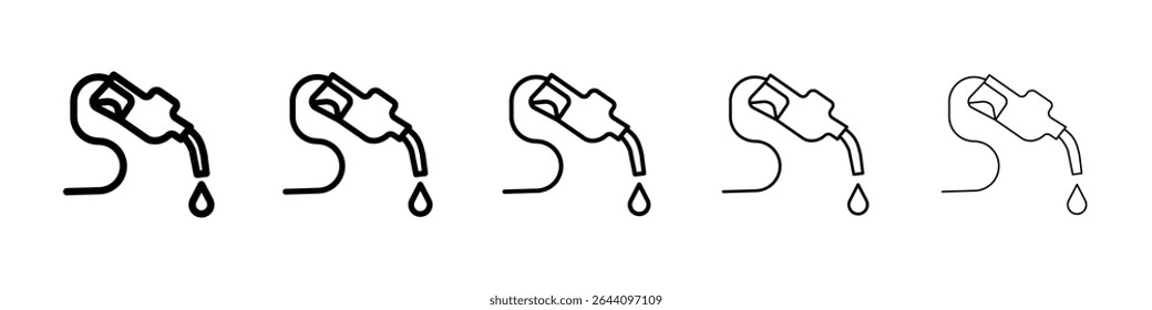 O conceito do ícone do combustível. design gráfico, logotipo, Web, UI.