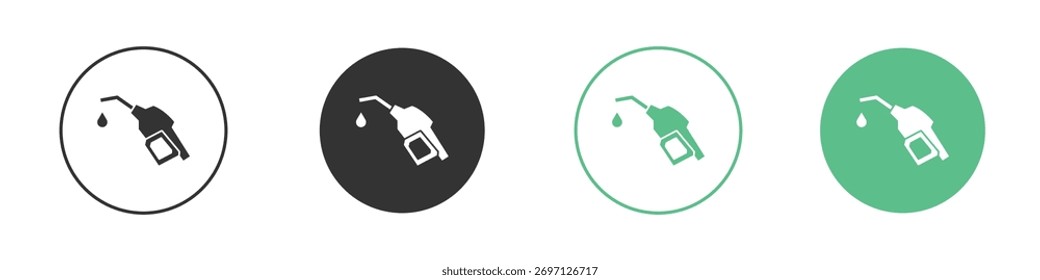 Icono de combustible para diseño y Web.
