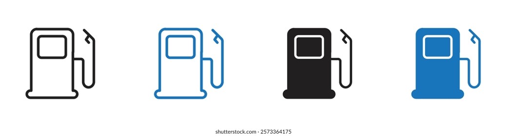 Fuel icon Flat line symbol