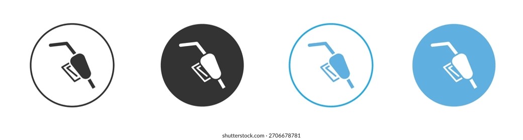 Conjunto de diseño de Plantilla de logotipo de icono de combustible