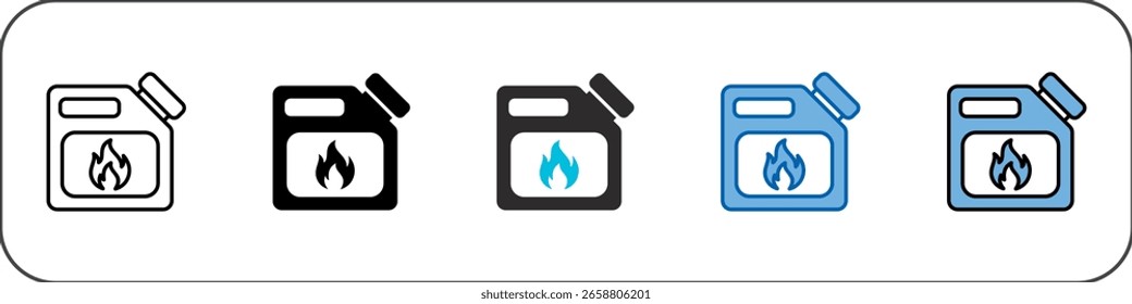 Fuel Icon Pack Multistyle Illustration