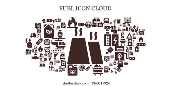 fuel icon set. 93 filled fuel icons.  Simple modern icons about  - Factory, Full battery, Battery, Fire, Dashboard, Oil, Mine, Barrel, Gasoline, Tank, Gas fuel, Renewable energy