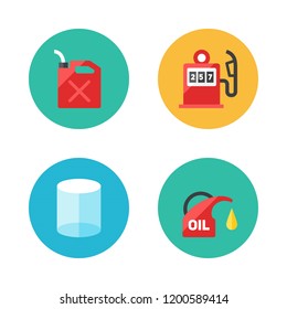 fuel icon set. vector set about cylinder, gas station and oil icons set.