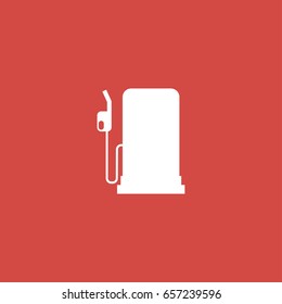 fuel icon. sign design. red background