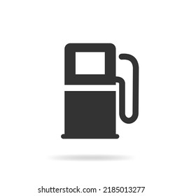Fuel icon. Simple flat symbol. Ideal Vector black pictogram illustration on a white background.