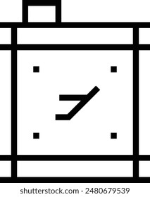 icono de combustible. Diseño de estilo lineal delgado aislado sobre fondo blanco